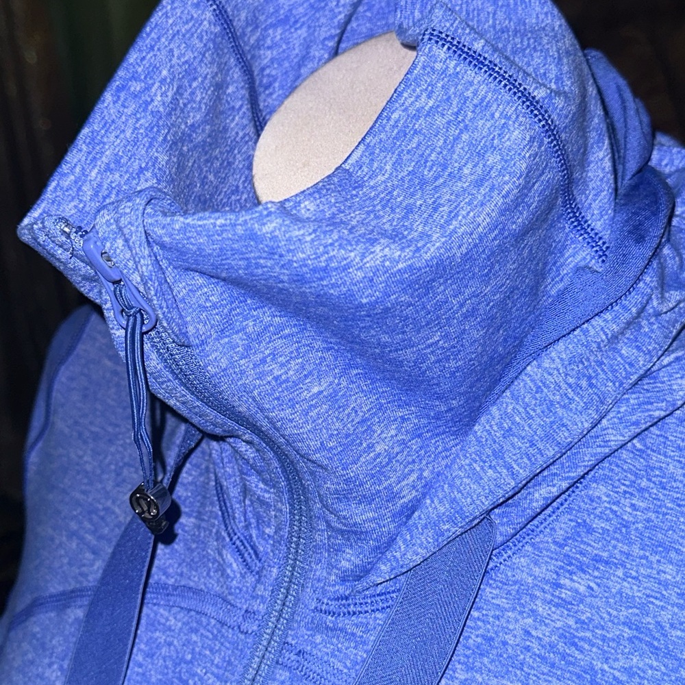 lululemon athletica Blue Heathered Zip-Up Hoodie